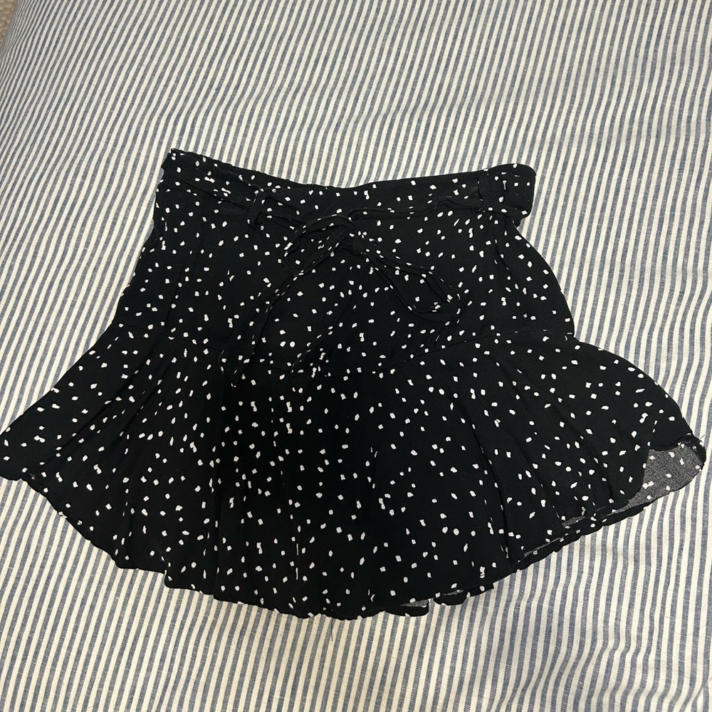 Flowy Skort with Tie Waist